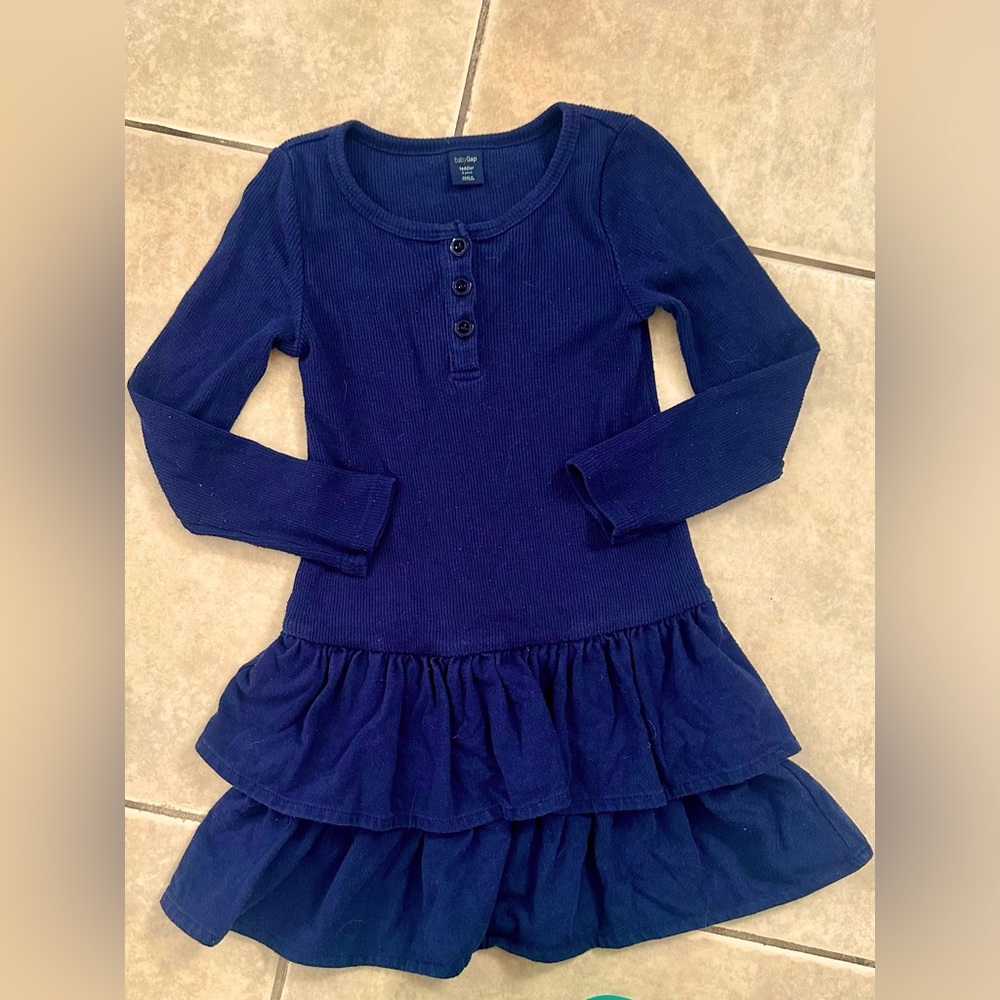 BabyGap navy blue girls Dress 3T